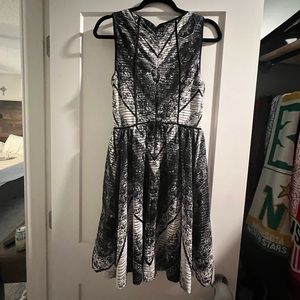 Black and white Loft Dress